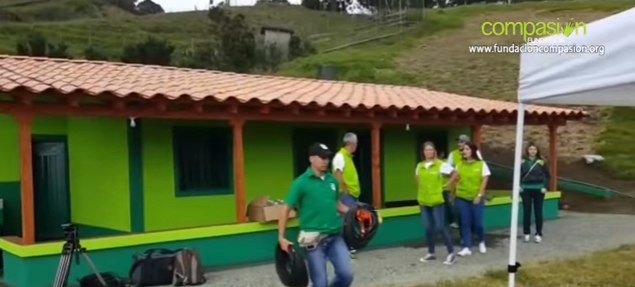  The house has been painted the same green colours as Chapecoense's kit