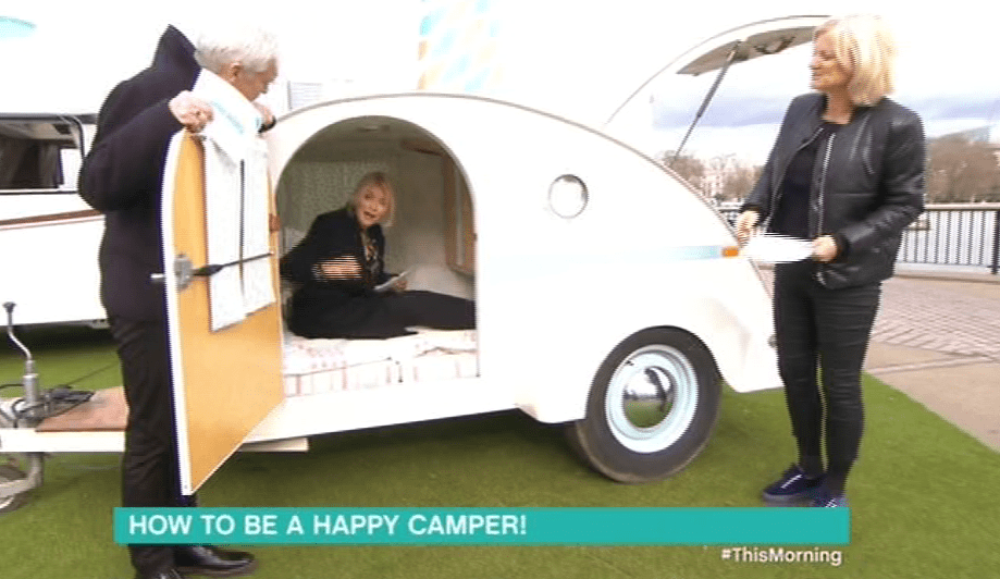  Holly Willoughby was checking out a new caravan when Phillip locked her in