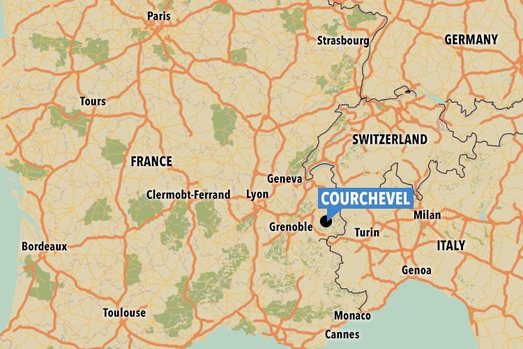  The avalanche fell in Courchevel, in the French skiing resort of Tignes