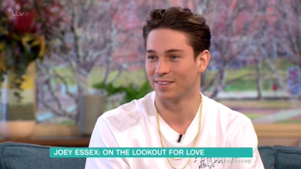  Joey Essex spoke about his big celeb crush on This Morning