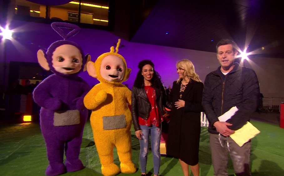  Holly Willoughby was poked in the bum by the cheeky hoover from The Teletubbies