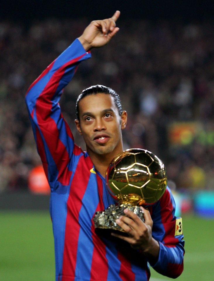 Ronaldinho established himself as world's best with Ballon d'Or in 2005