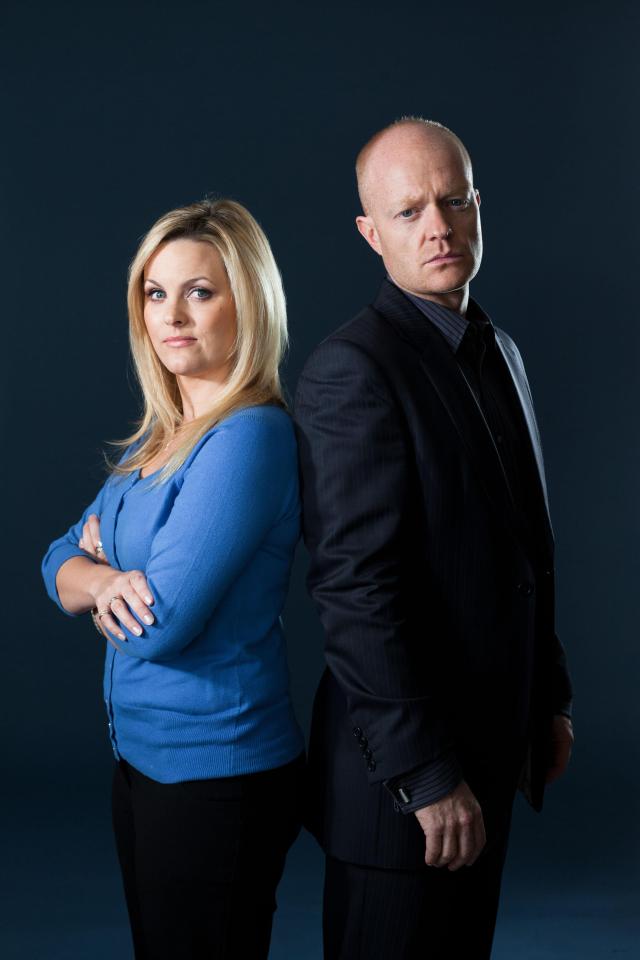  Jo and Tanya with on-screen ex-husband Max Branning played by Jake Wood