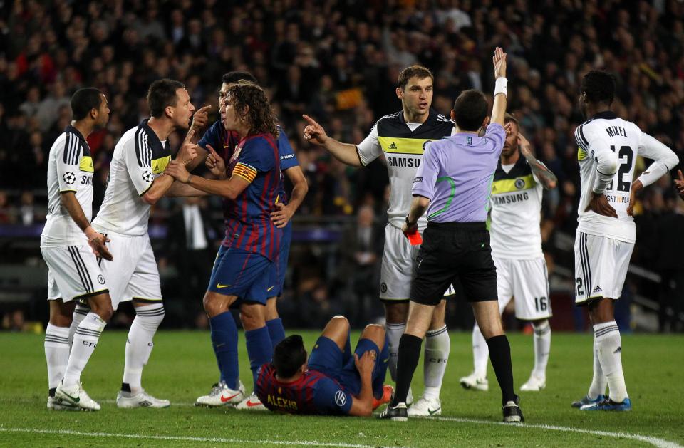 John Terry's sending off appeared to give Barcelona huge advantage