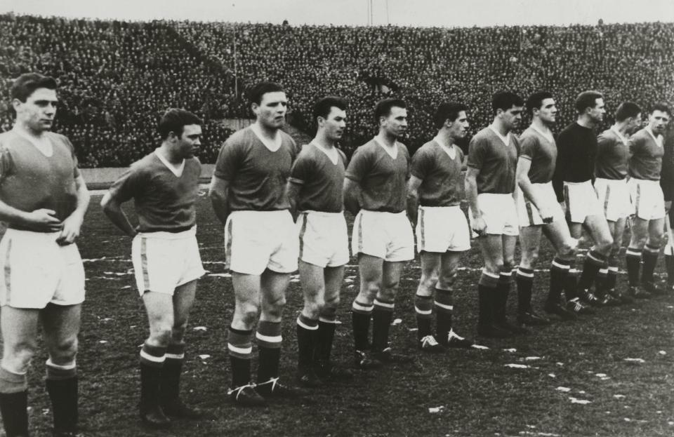  The Busby Babes' final line-up before tragic plane crash on February 6, 1958