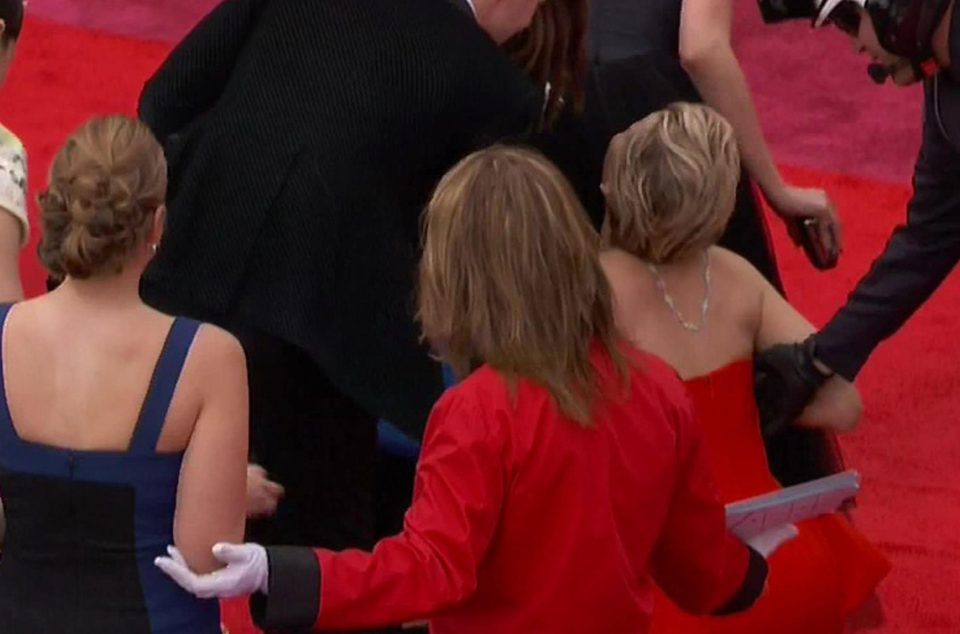  Our dearest J-Law took a tumble at the 2016 Oscars