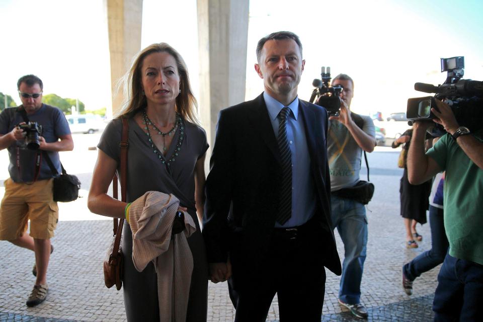  Gerry and Kate McCann arrive for the libel case against former Portuguese police chief Goncalo Amaral at Lisbon's Palace of Justice in Lisbon