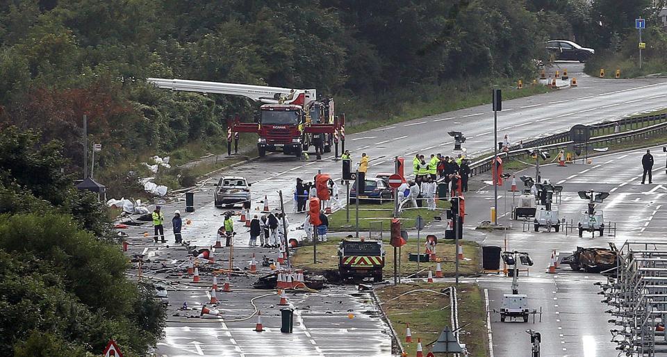  Mark was one of 11 men killed when the Hawker Hunter jet came down after a failed loop-the-loop stunt