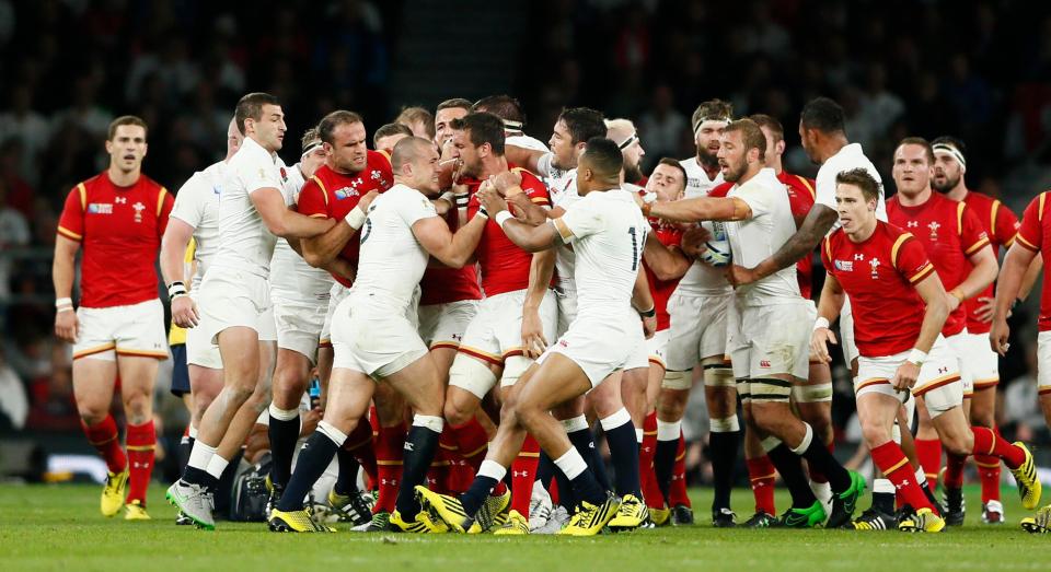  Warburton and Mike Brown at the centre of a World Cup brawl