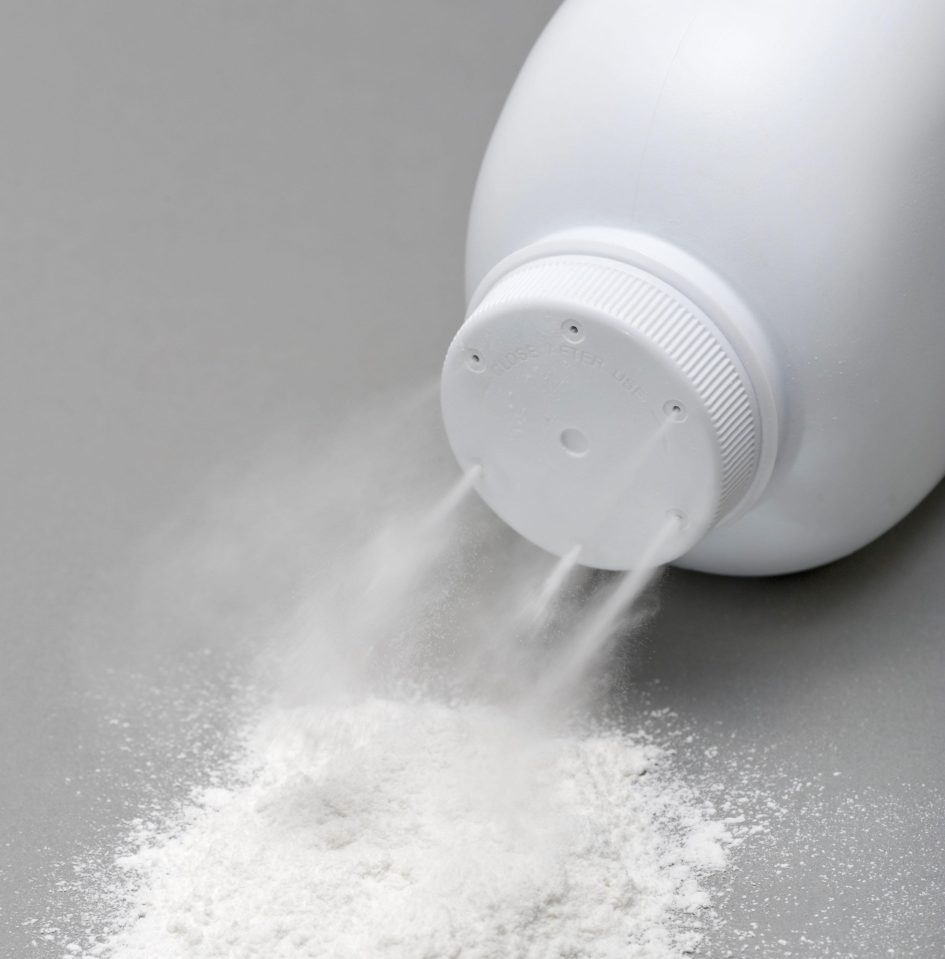  Talcum powder is great for removing sand from feet after the beach