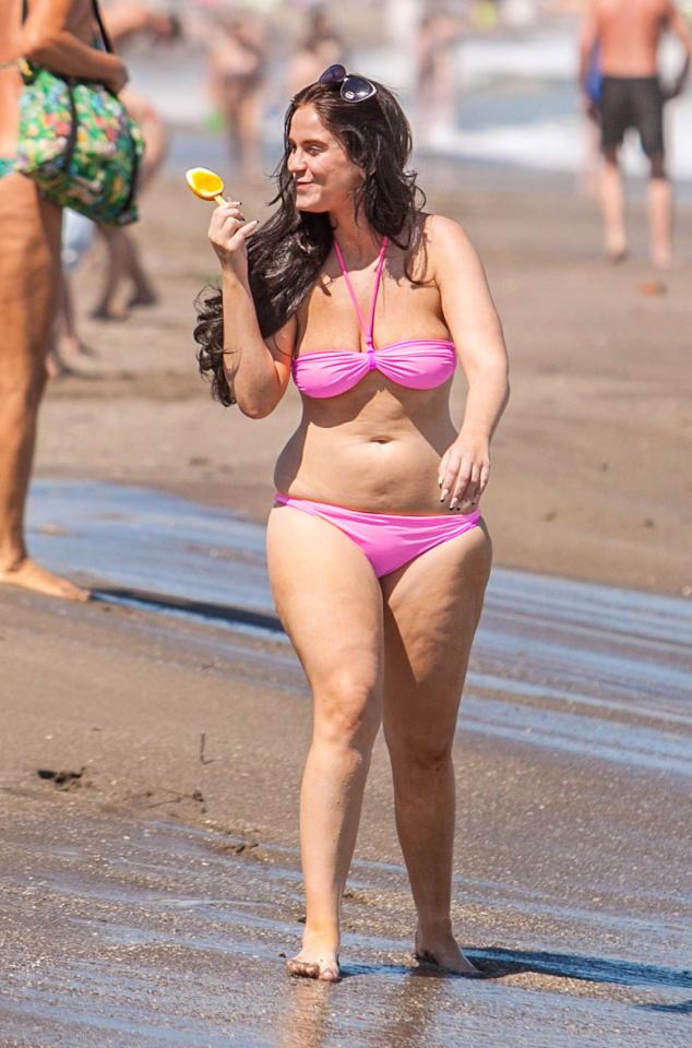  The reality TV star piled on the pounds during her time on Geordie Shore