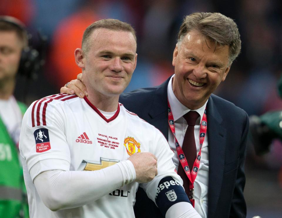  Louis van Gaal tried to accommodate Rooney by turning him into a midfielder