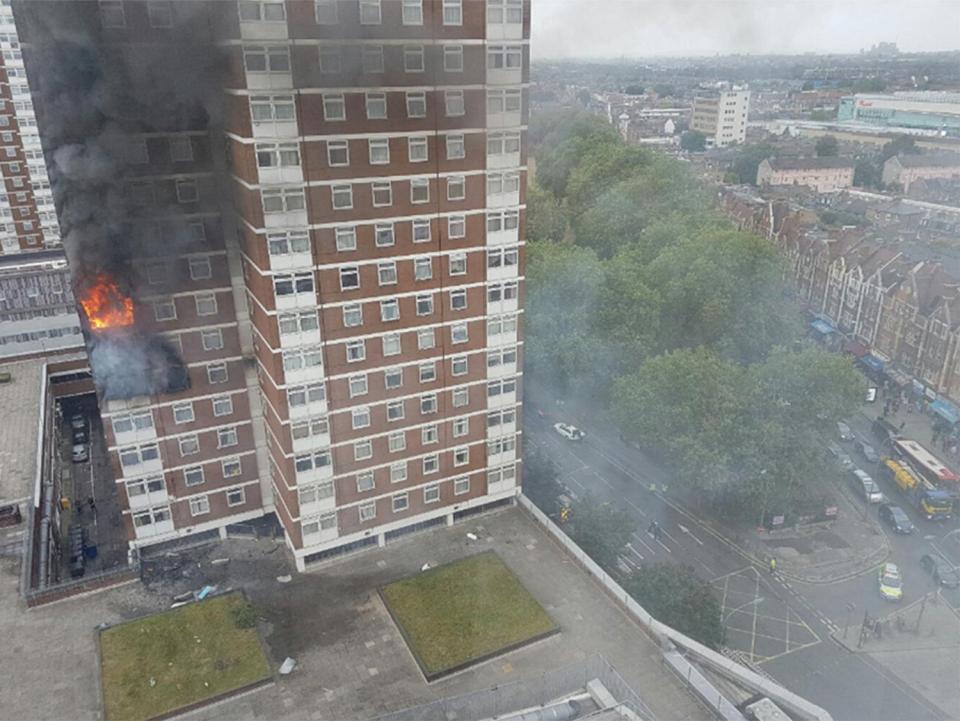  The firm has refused to accept responsibility for the blaze at a tower block in Shepherd's Bush, west London