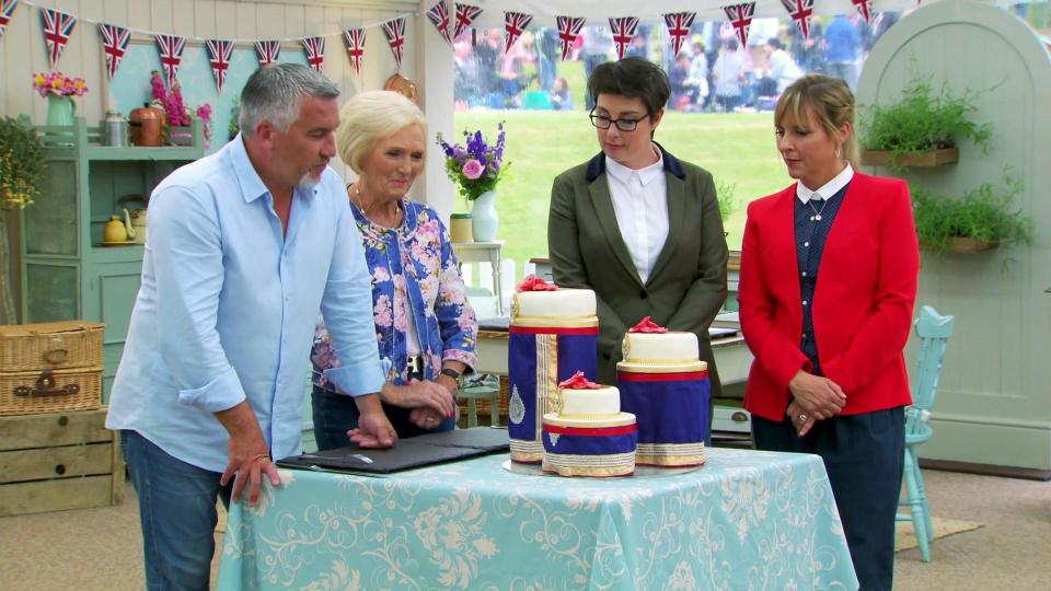  Paul's ex-colleagues, including, from left, Mary Berry, Sue Perkins and Mel Giedroyc, are not thought to be involved in the plans