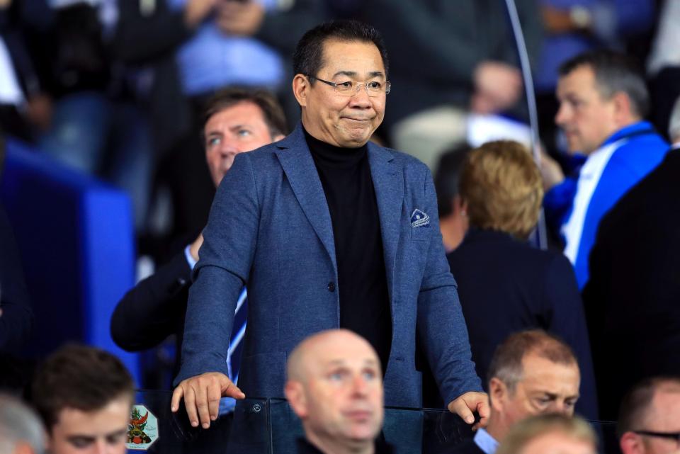  Vichai Srivaddhanaprabha was killed when his helicopter crashed on Saturday night