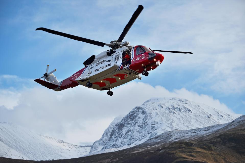  Three climbers were rescued by Fort William Coastguard