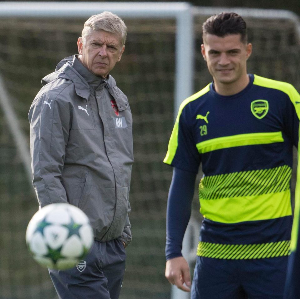 Wenger has already seen Xhaka sent off twice this season