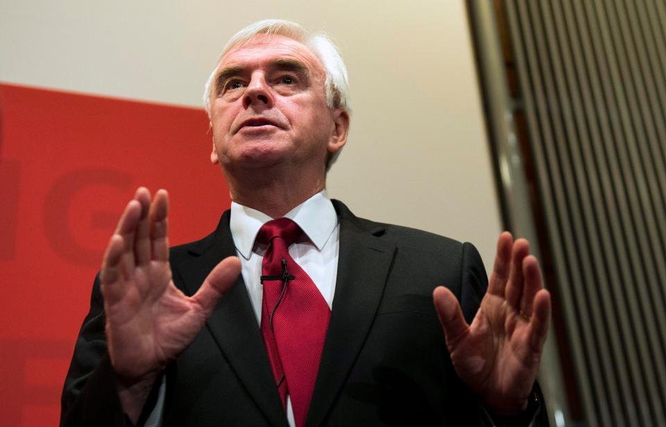  The Shadow Chancellor said that the party had reached the "toughest period so far" in the fight for socialism