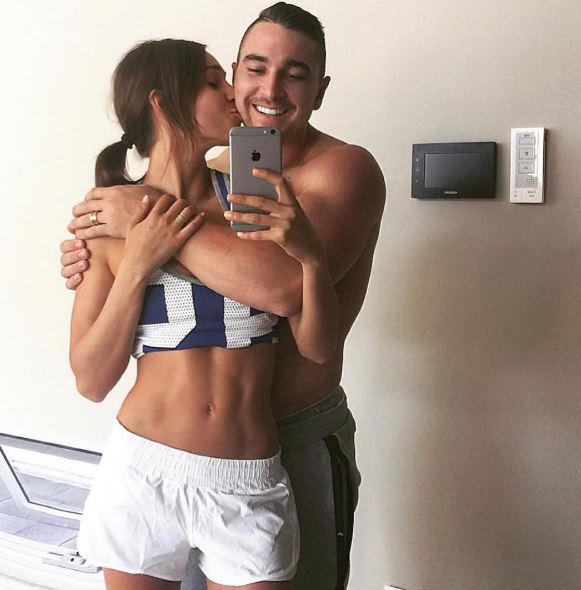 Kayla Itsines and Toby Pearce 