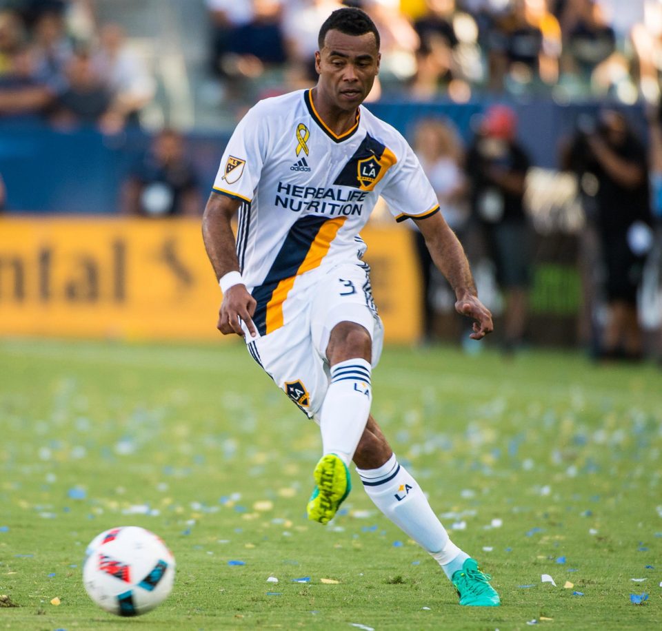  Ashley Cole in action for MLS side LA Galaxy