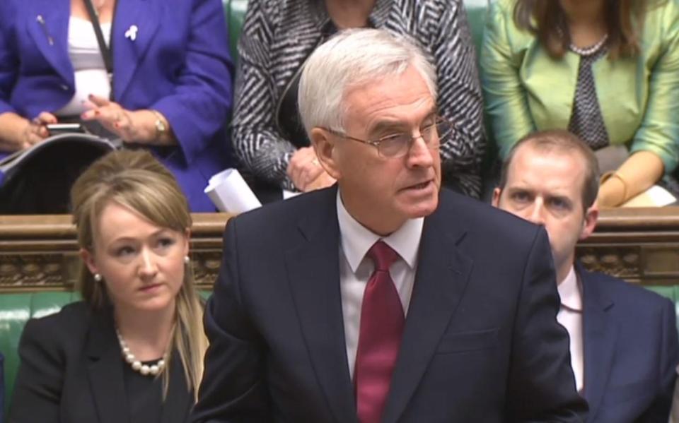  John McDonnell said it was time to go on the attack against the Establishment