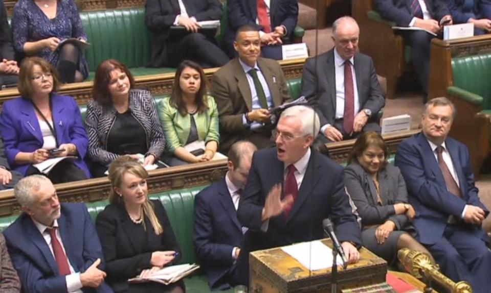  The Shadow Chancellor said it would turn things around within a year