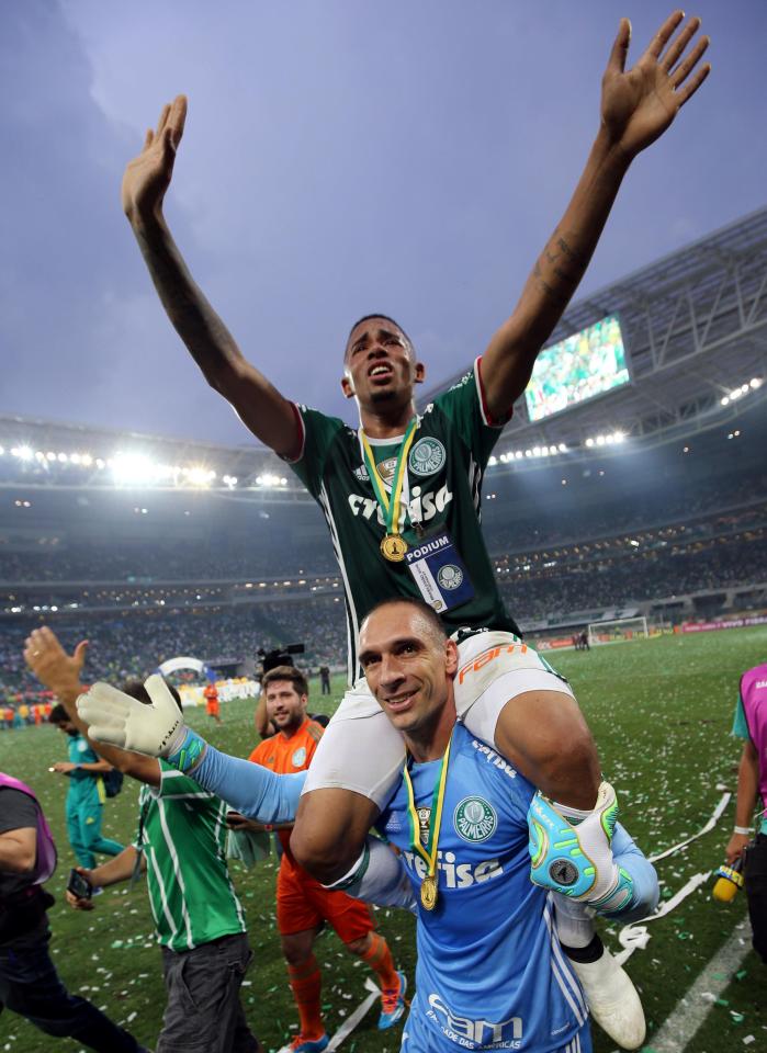 Gabriel Jesus stayed with Palmeiras where he won a league title in Brazil