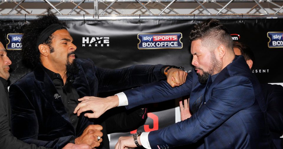  David Haye and Tony Bellew have already come to blows in the build up to the fight