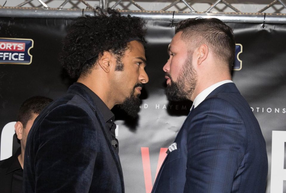  Tony Bellew (r) has revealed his fight against David Haye could be one of his last