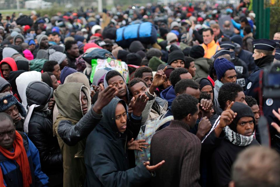  French officials revealed that British-bound migrants were arriving back in Calais at a rate of more than 100 a week