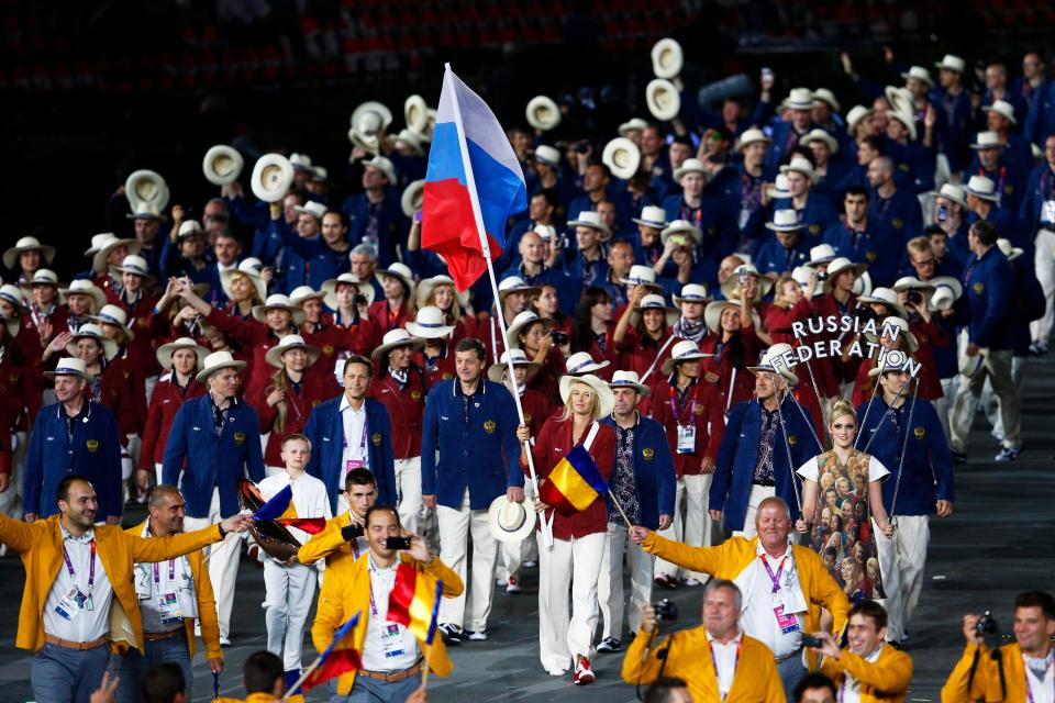  Maria Sharapova was the flag bearer for Russia in the 2012 Olympic games