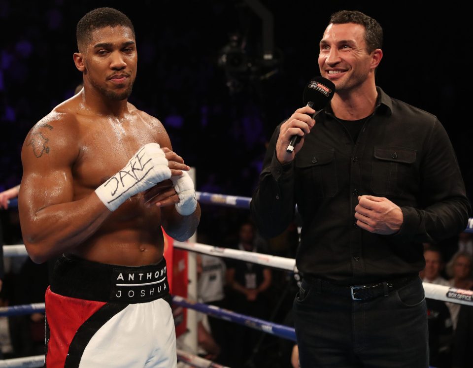  Klitschko announced the deal had been agreed to fight Joshua after the Brit had demolished Eric Molina