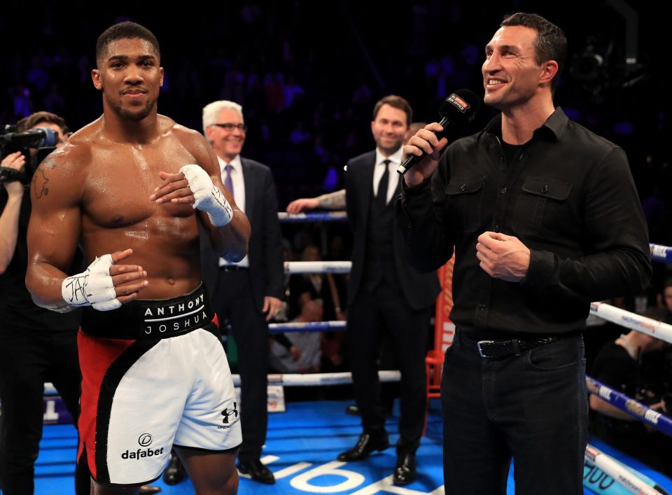  Anthony Joshua will defend his IBF title and contest the vacant WBA belt