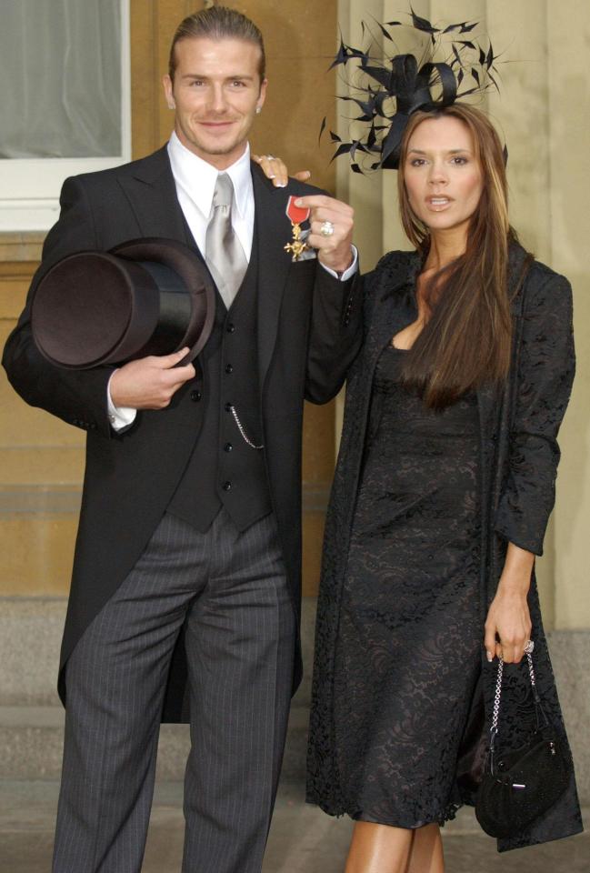  David and Victoria Beckham celebrate his achievements