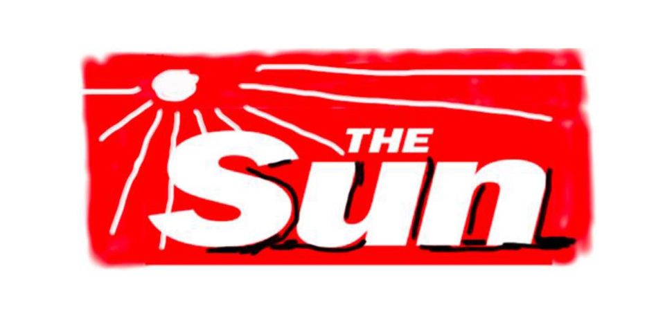  The ‘masthead’ of The Sun will be replaced by this Hockney’s redesign tomorrow on the front page of every printed copy