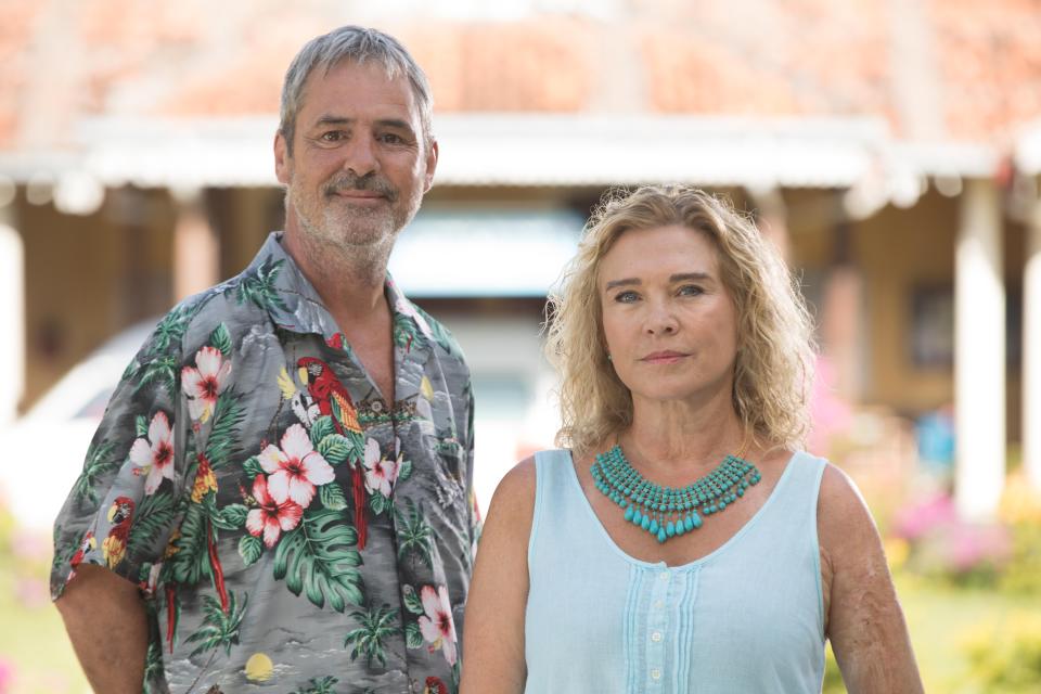  Neil Morrissey (left) and Amanda Redman (right) star in The Good Karma Hospital