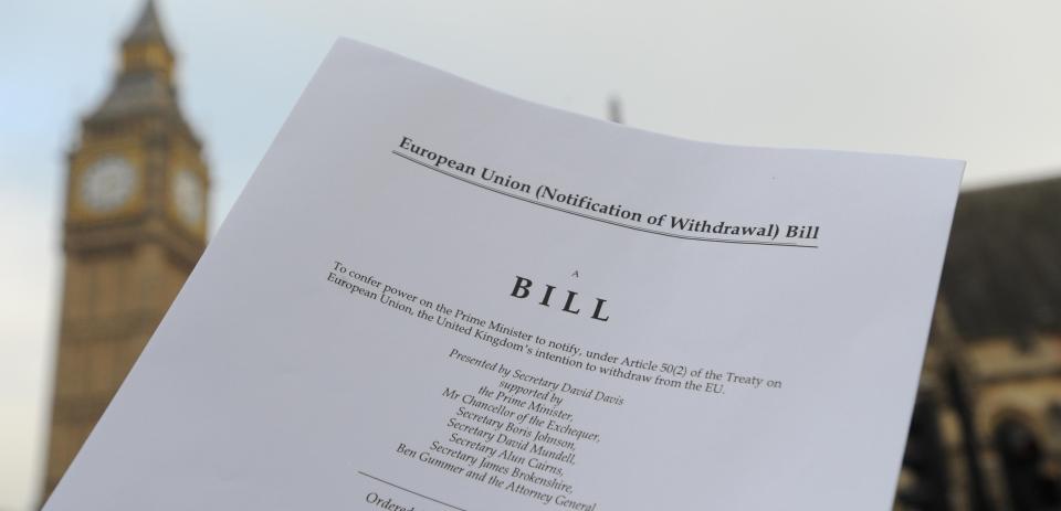  MPs are debating the Brexit Bill today - to trigger article 50 and start exit talks