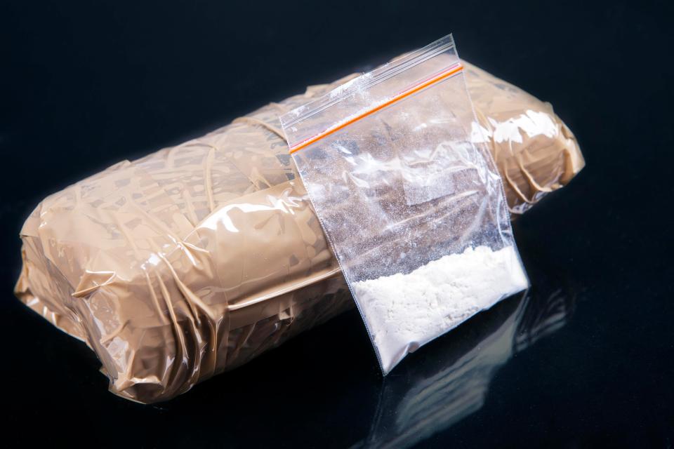  A huge haul of cocaine was found after being thrown over the walls of a jail