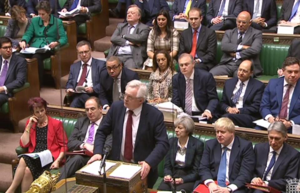  The Brexit Secretary warned MPs not to try and delay or block Brexit