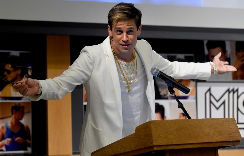  British journalist Milo Yiannopoulos is no stranger to controversy