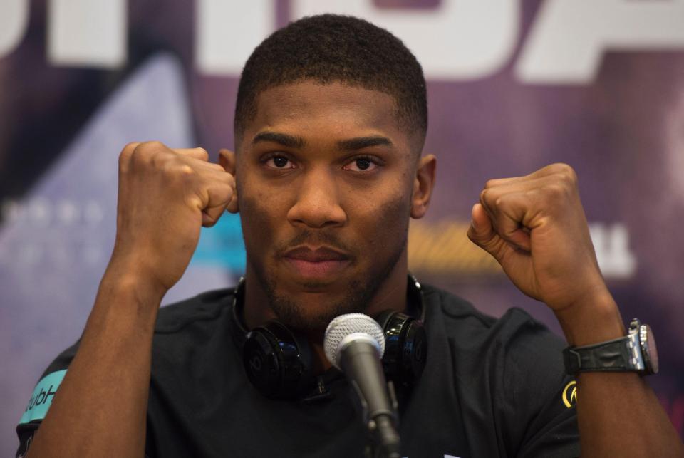  Anthony Joshua was calm talking ahead of the most hyped fight of his career