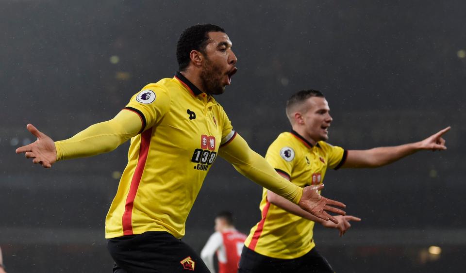  Watford were 2-0 up in 14 minutes at the Emirates Stadium