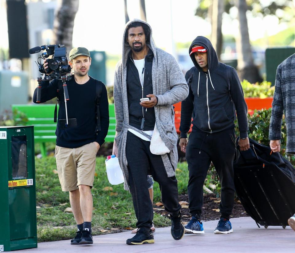  David Haye is currently training in the US ahead of his mega-fight with Tony Bellew in March