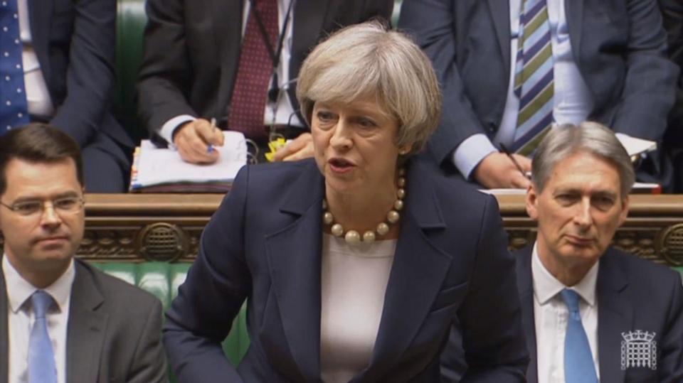  Theresa May stuck to her guns on not knowing about Mr Trump's ban before it was announced