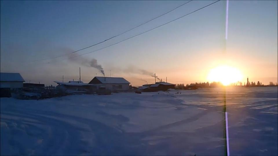 The Siberian village, which has a population of 500, who mainly stay inside during the winter months 