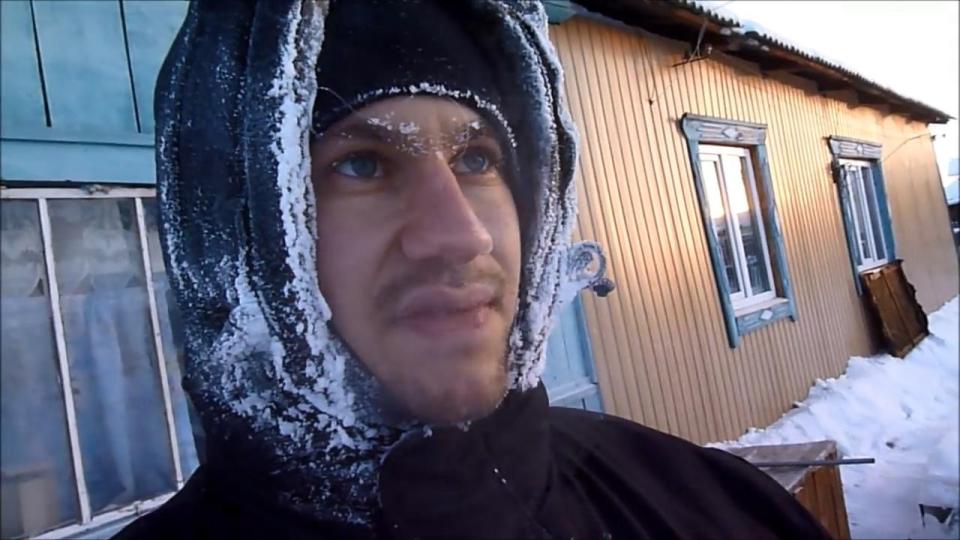 ‘Extreme cold hunter’ Sebastian Balder in Oymyakon, Russia