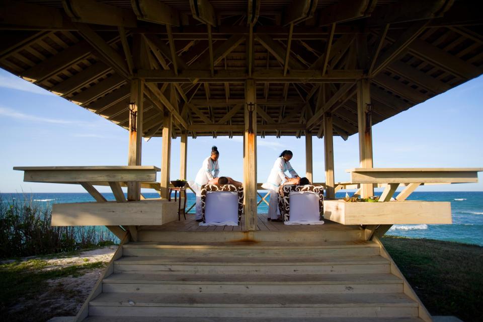  An oceanfront massage at the Hilton Rose Hall