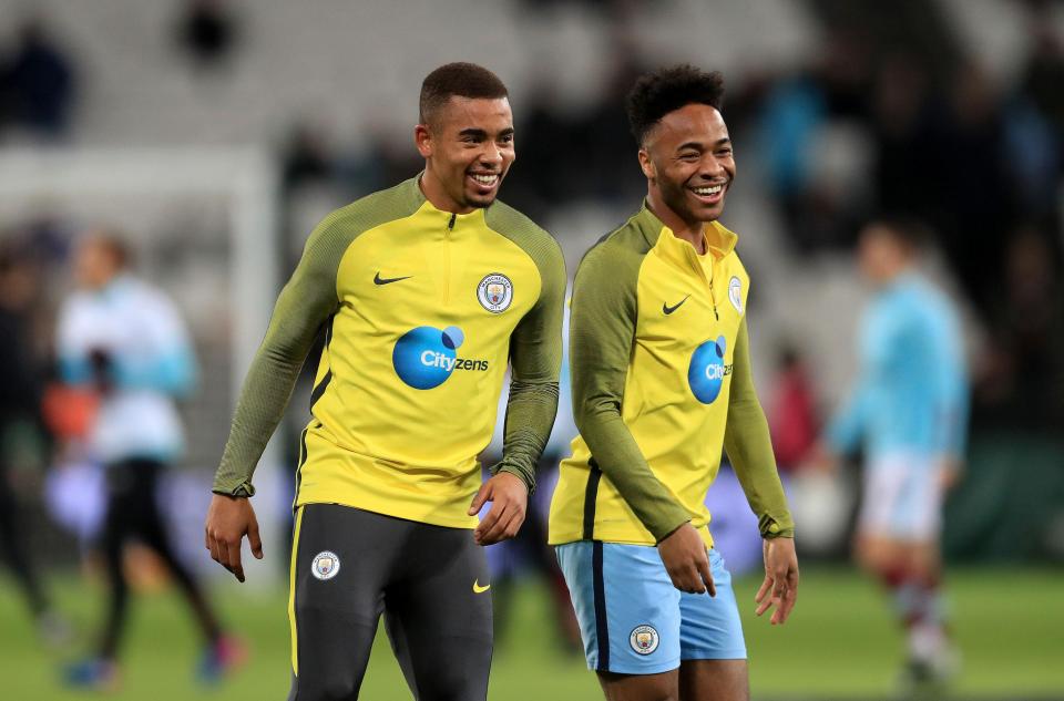  Jesus and Raheem Sterling have formed a quick friendship at the Etihad