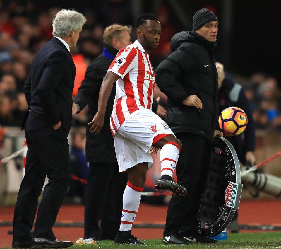 Saido Berahino served the ban at West Brom before his £15million switch to Stoke