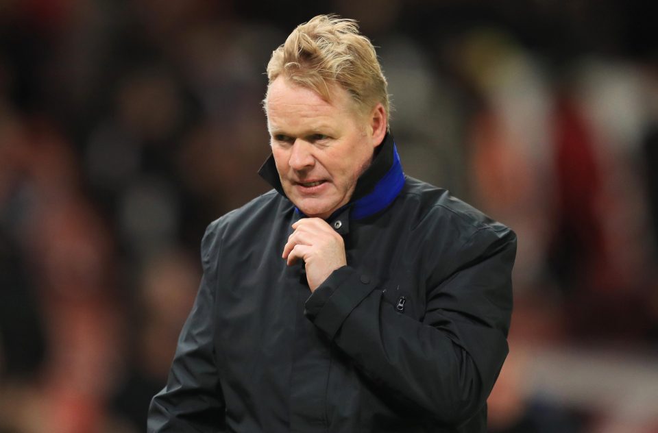  Ronald Koeman refused to put a time frame on his injury return